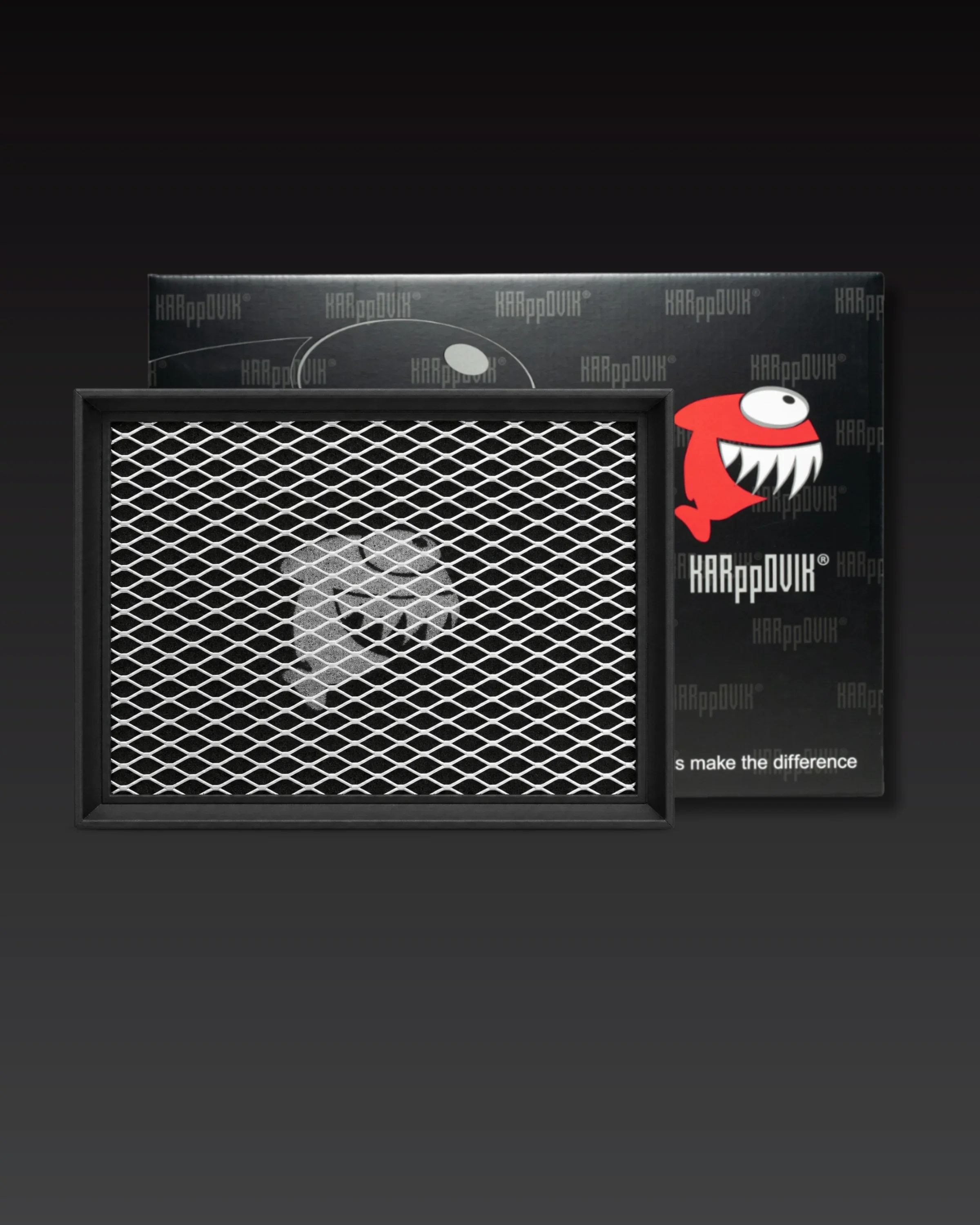 Filtro de ar esportivo Karppovik KF0168 — alto fluxo — encaixe direto Mitsubishi L200 Triton