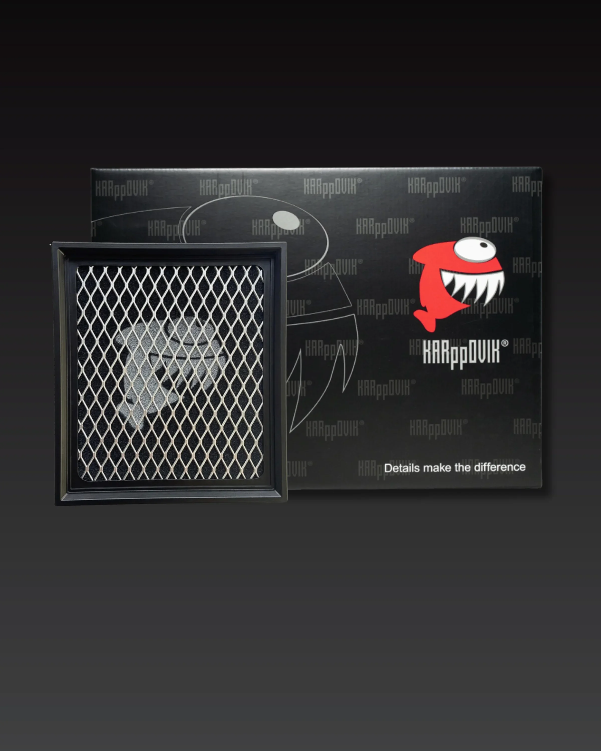 Filtro de ar esportivo Karppovik KF0019 — alto fluxo — encaixe direto BMW 116i, 118i, 120i