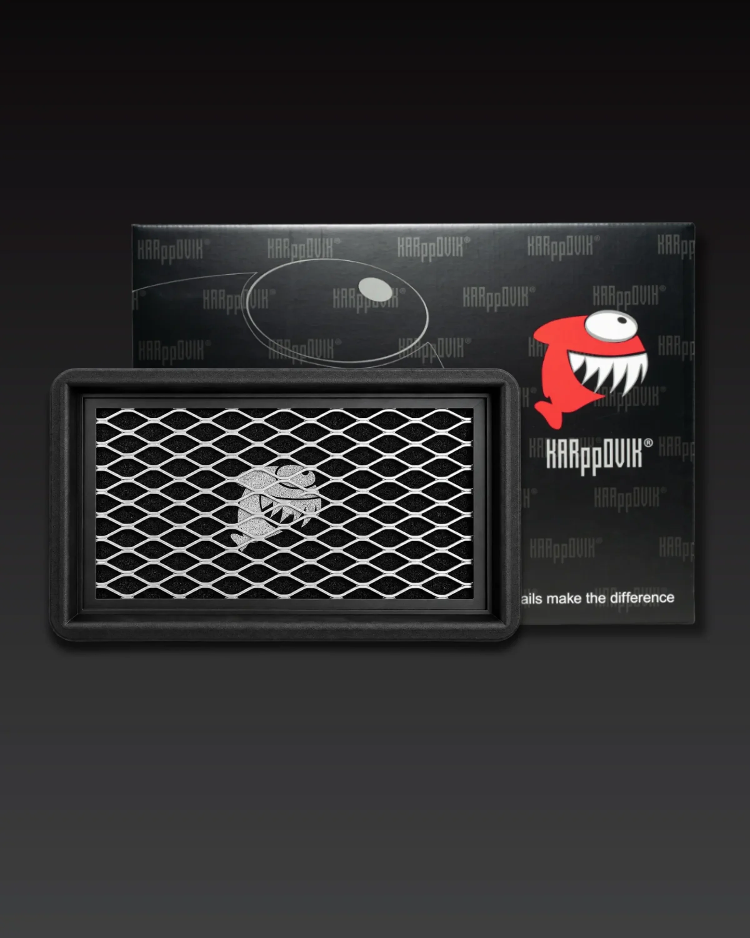 Filtro de ar esportivo Karppovik KF0038 — alto fluxo — encaixe direto Hyundai HB20, HB20S, Picanto