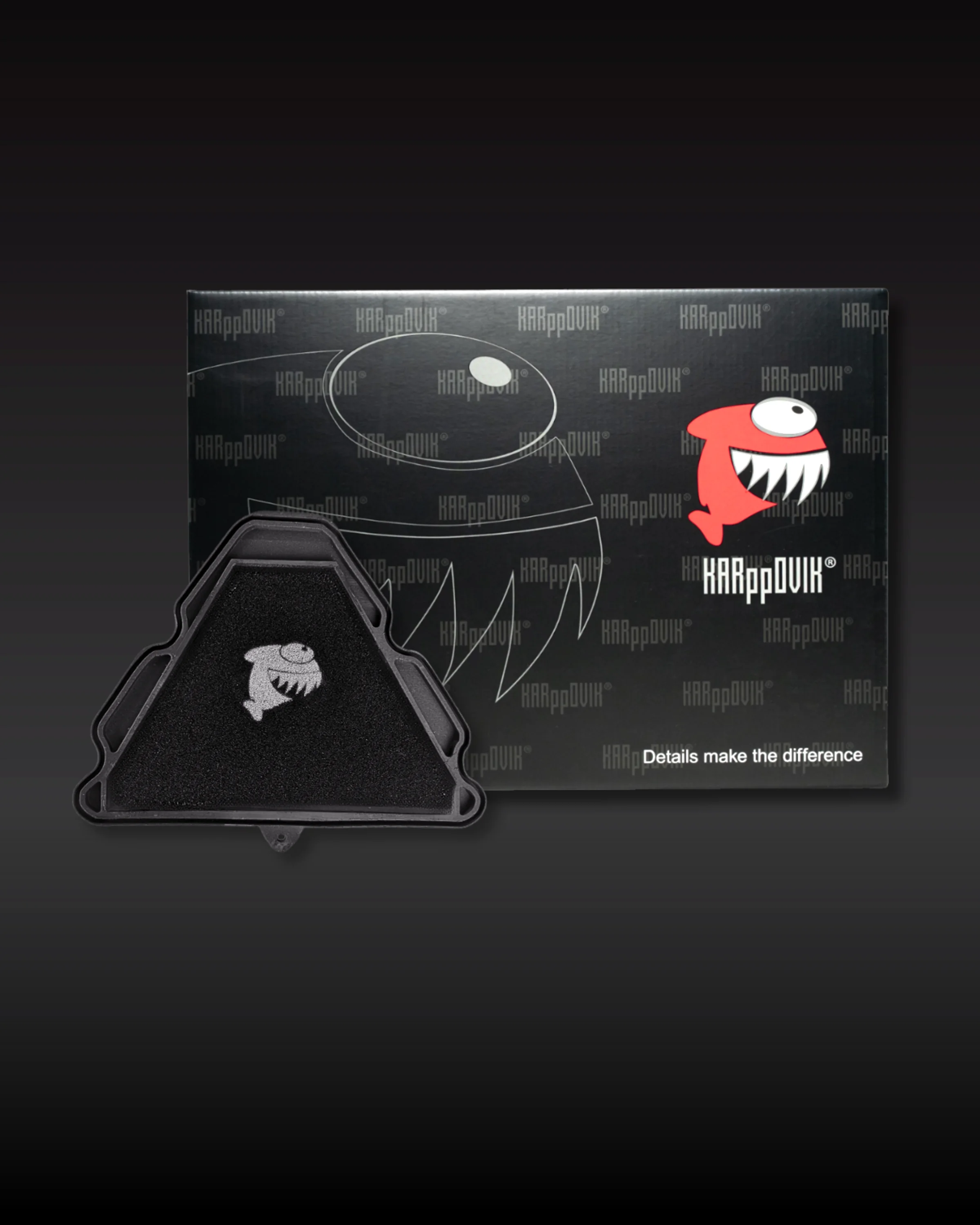 Filtro de ar esportivo Karppovik KF0285 — alto fluxo — encaixe direto drop-in (ver compatibilidade)