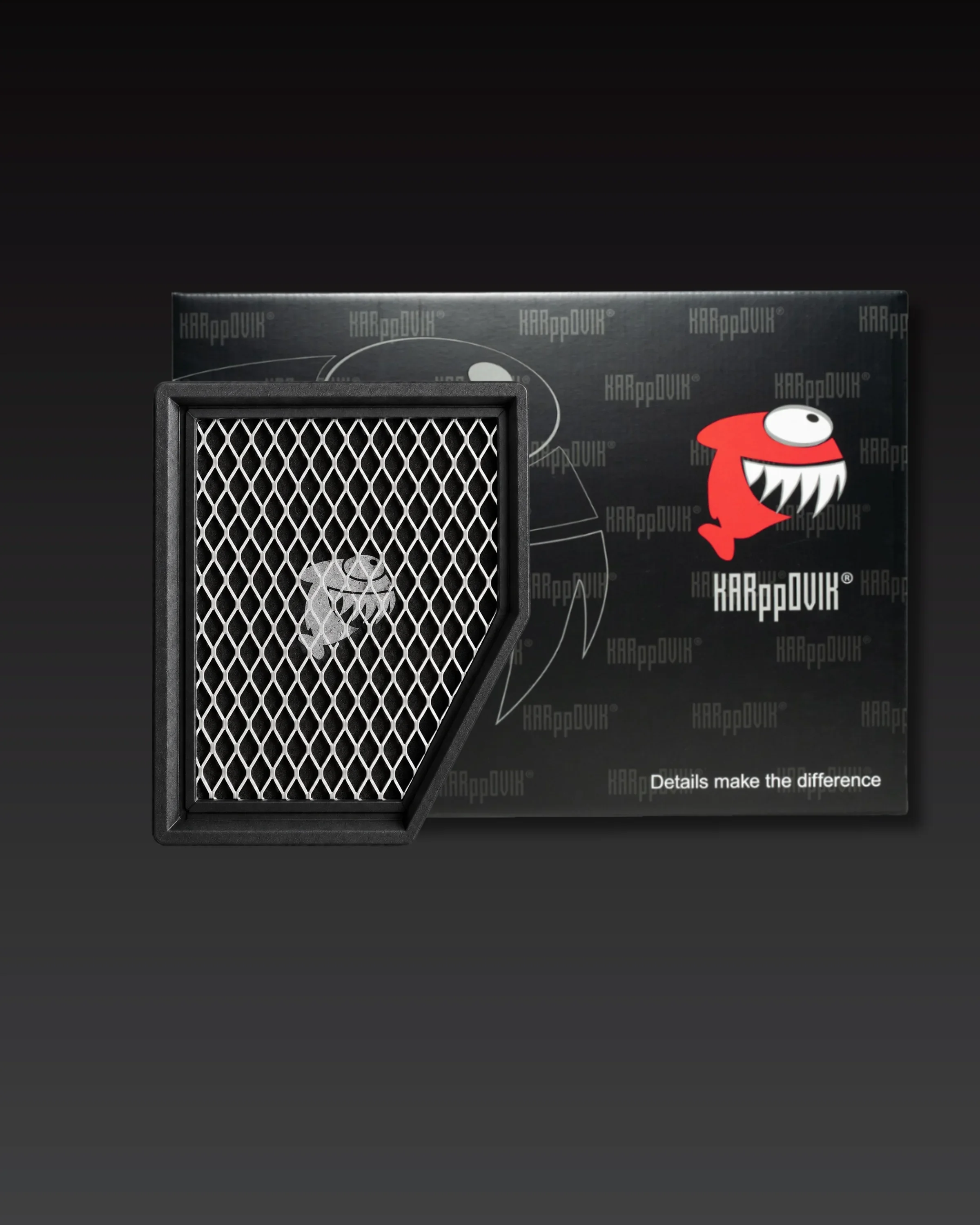 Filtro de ar esportivo Karppovik KF0035 — alto fluxo — encaixe direto Honda Civic