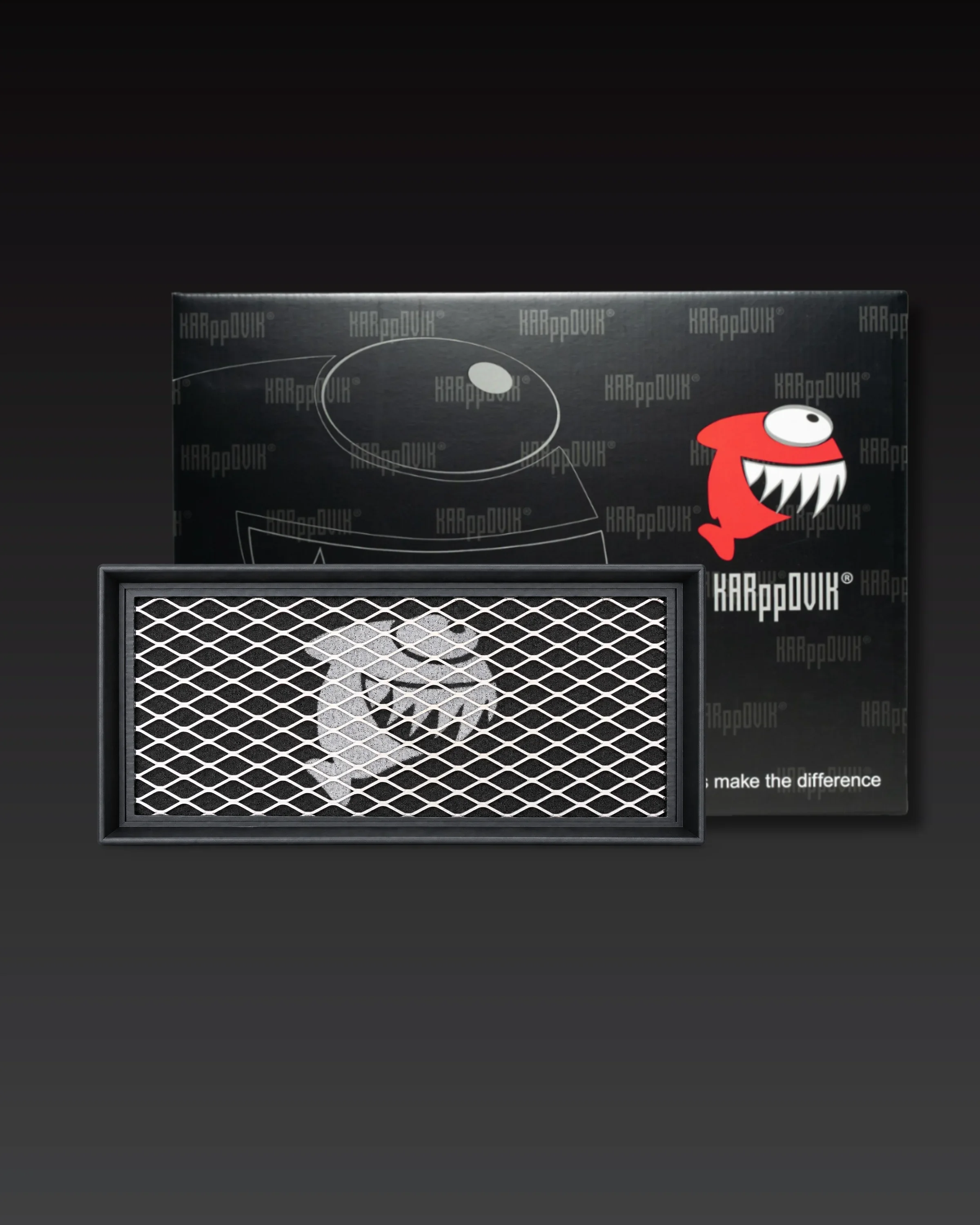 Filtro de ar esportivo Karppovik KF0064 — alto fluxo — encaixe direto Fiat Fastback, Pulse, Toro