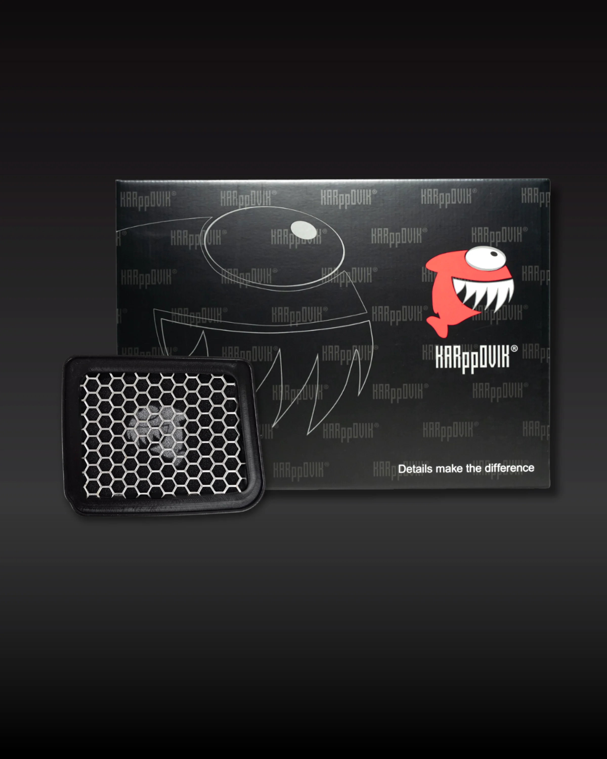 Filtro de ar esportivo Karppovik KF0284 — alto fluxo — encaixe direto HONDA CG 125, CG 150, CG 160