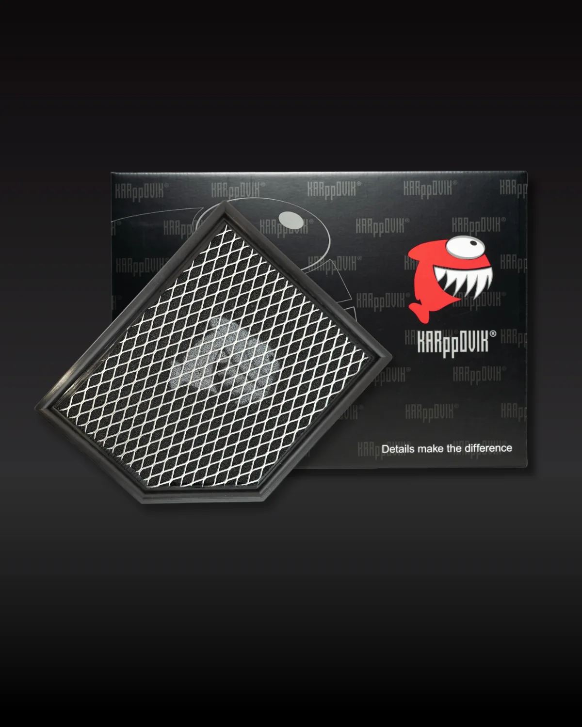 Filtro de ar esportivo Karppovik KF0141 — alto fluxo — encaixe direto Volvo S60, S90, V60