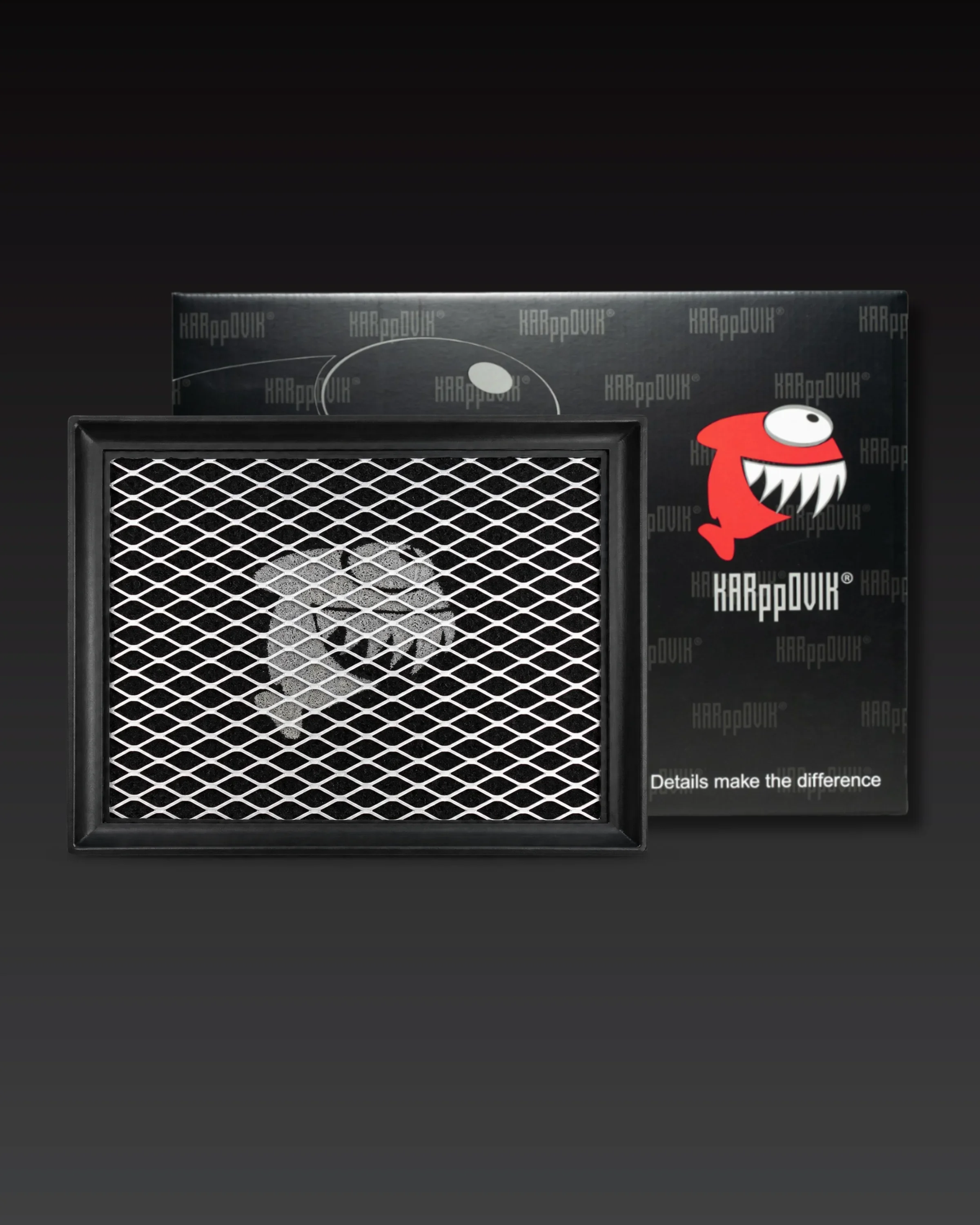 Filtro de ar esportivo Karppovik KF0021 — alto fluxo — encaixe direto BMW 335i, 435i, M135i