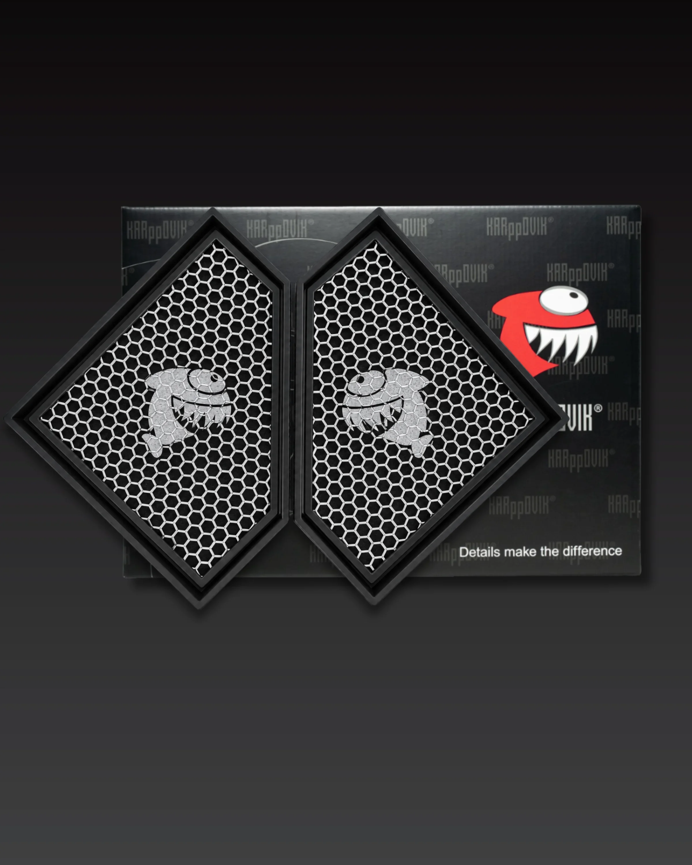 Kit 2 filtros — Filtro de ar esportivo Karppovik KF0100X2 — alto fluxo — encaixe direto BMW M2, M3, M4